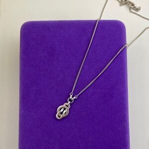 💛 Vintage Links of London Sterling Silver Union Link Necklace | Minimalist Charm